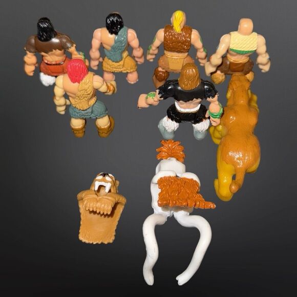 FP Imaginext T-Rex Playset Sabertooth Caveman Dinosaurs Island Figures 2.5” A6 - Picture 4 of 15